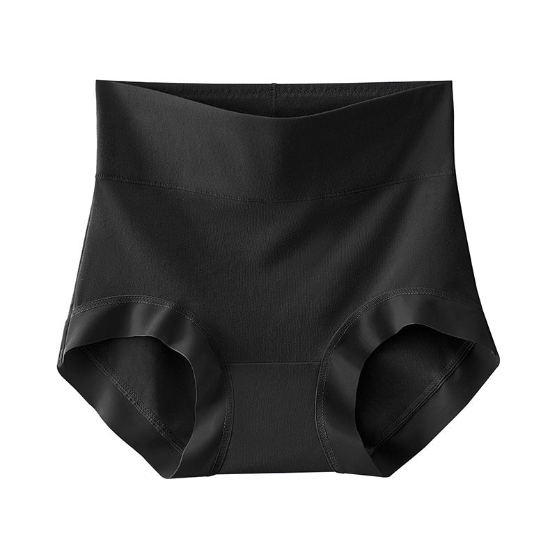 Long-staple cotton ladies panties female cotton high-waisted abdominal no trace breathable antibacterial large size