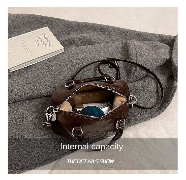 Vintage Trend Niche Tote Boston Pillow Bag Female