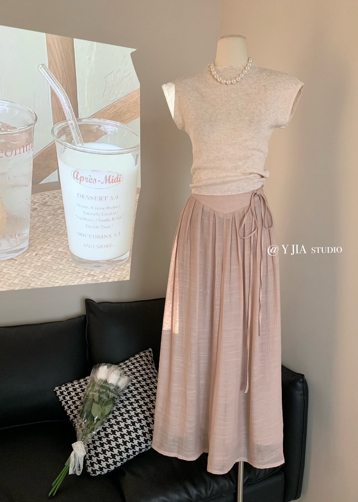 Cotton And Linen Wide Leg Skirt Pants 2024 Summer New High Waist Loose Casual Pants Skirt Thin Dagging Linen Skirt Pants Long Pants