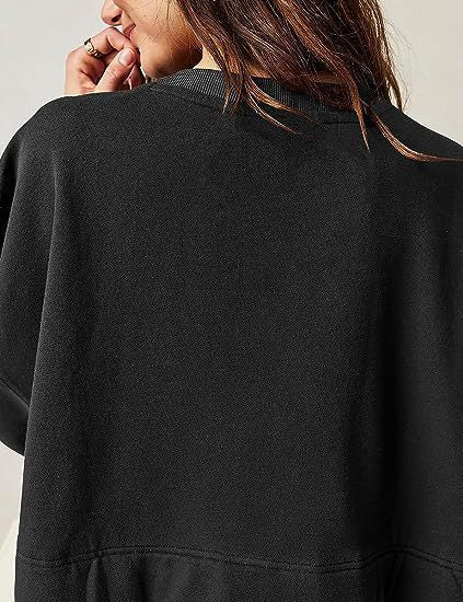 New women's false two pieces solid color color blocking loose pleated dresses