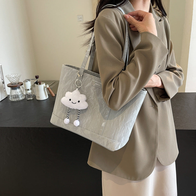 Senior sense of popularity shoulder bag large capacity commuting large bag Tote bag