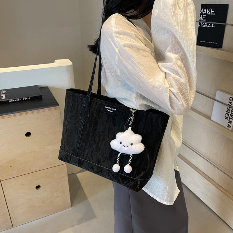 Senior sense of popularity shoulder bag large capacity commuting large bag Tote bag