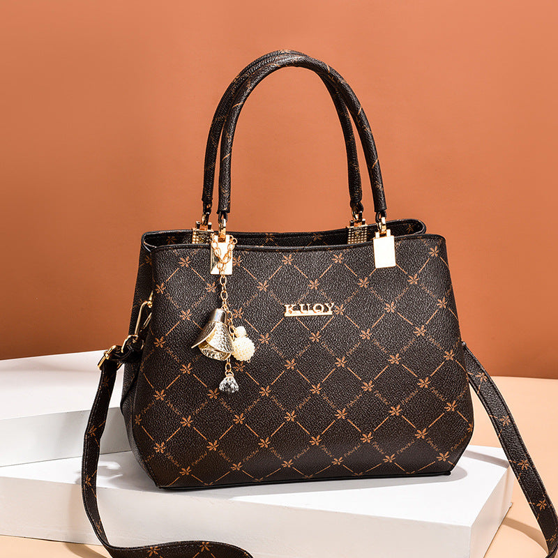 2025 new bag large capacity female handbag atmospheric single shoulder crossbody bag