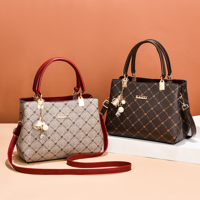 2025 new bag large capacity female handbag atmospheric single shoulder crossbody bag