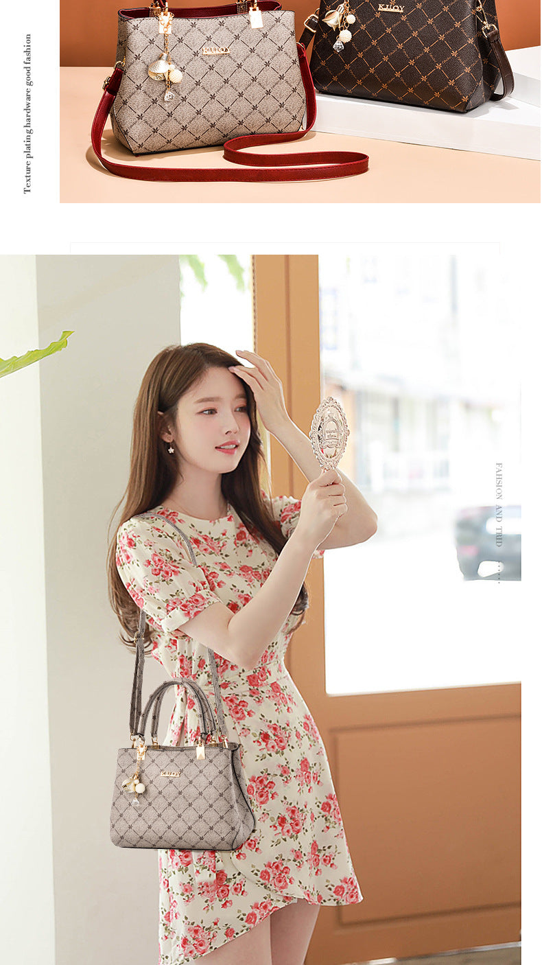 2025 new bag large capacity female handbag atmospheric single shoulder crossbody bag