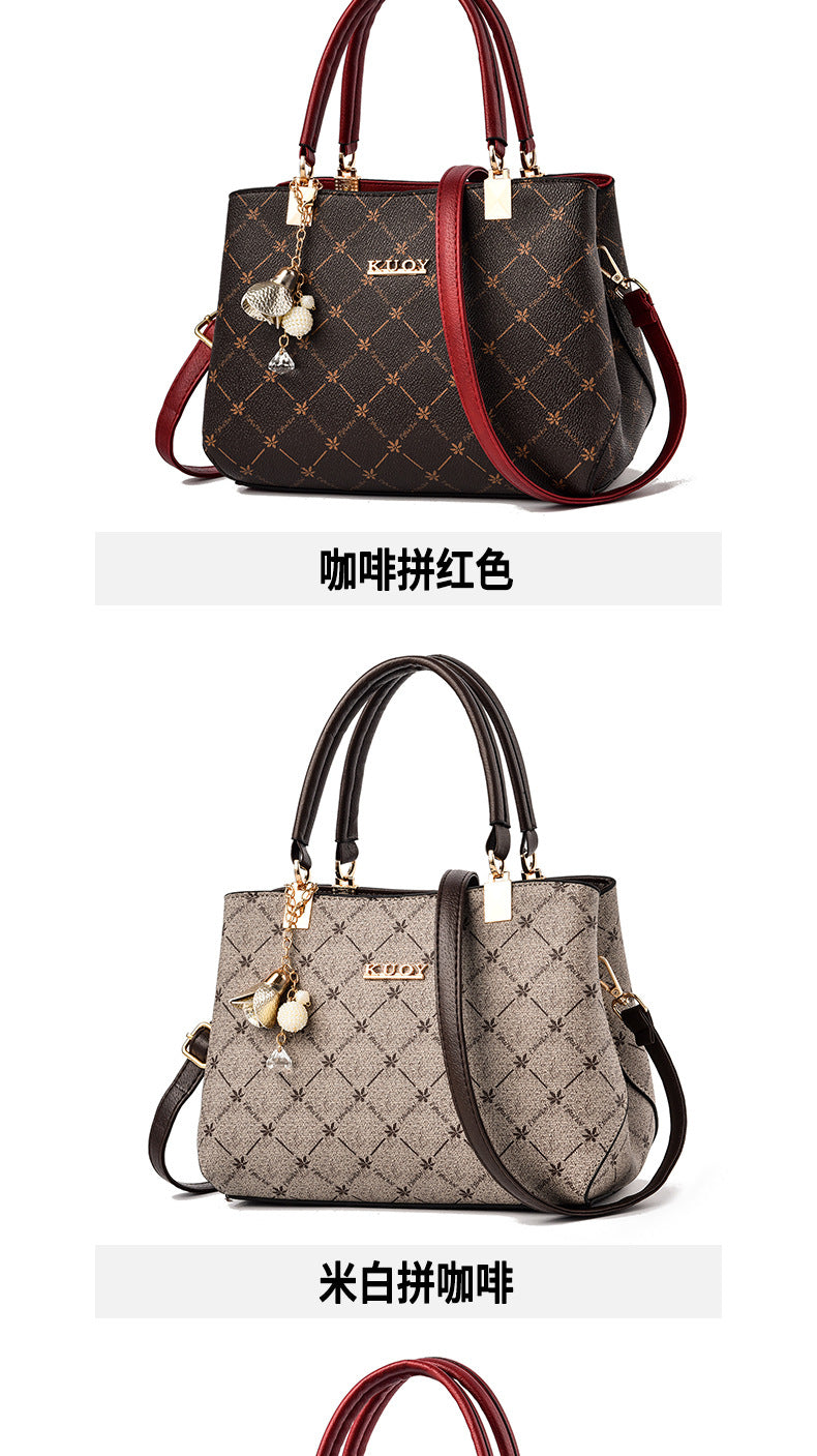2025 new bag large capacity female handbag atmospheric single shoulder crossbody bag