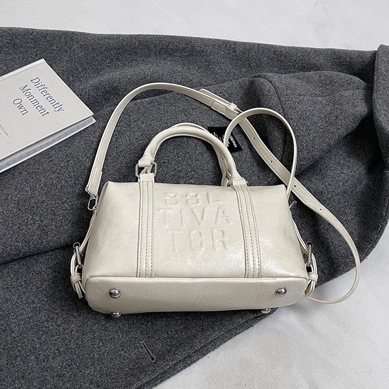 Vintage Trend Niche Tote Boston Pillow Bag Female