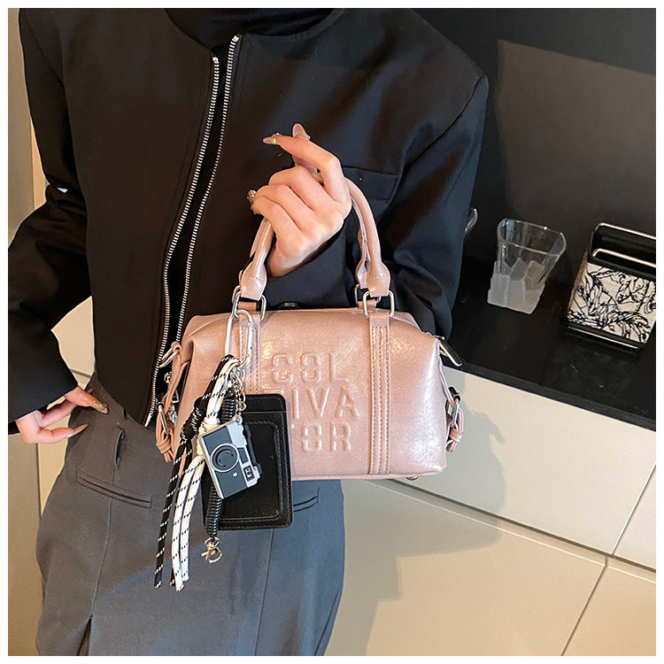 Vintage Trend Niche Tote Boston Pillow Bag Female