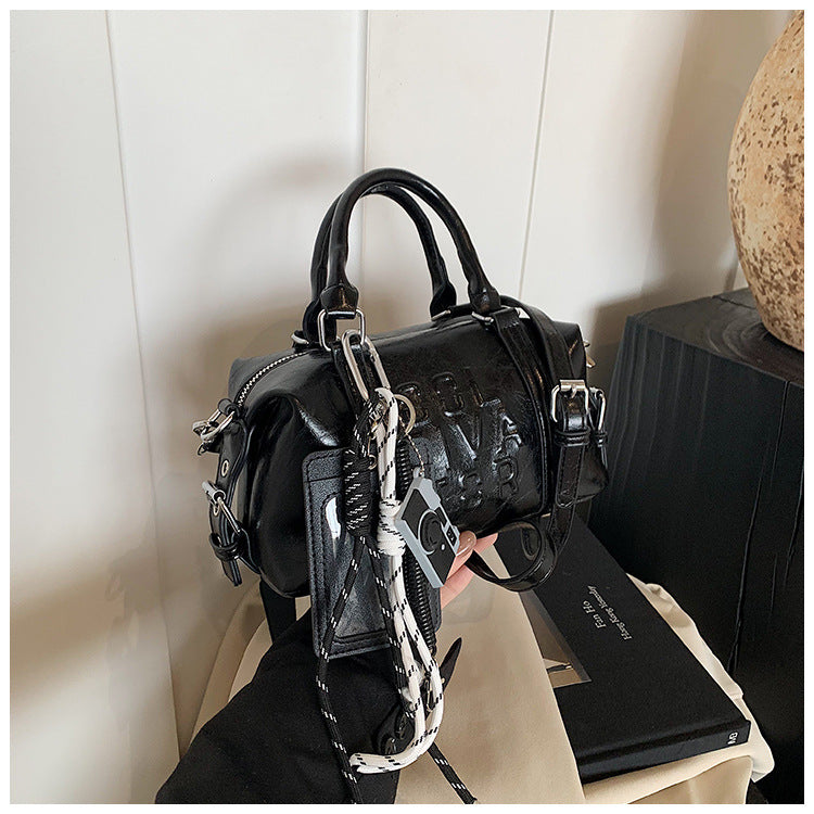 Vintage Trend Niche Tote Boston Pillow Bag Female