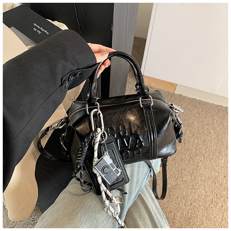 Vintage Trend Niche Tote Boston Pillow Bag Female