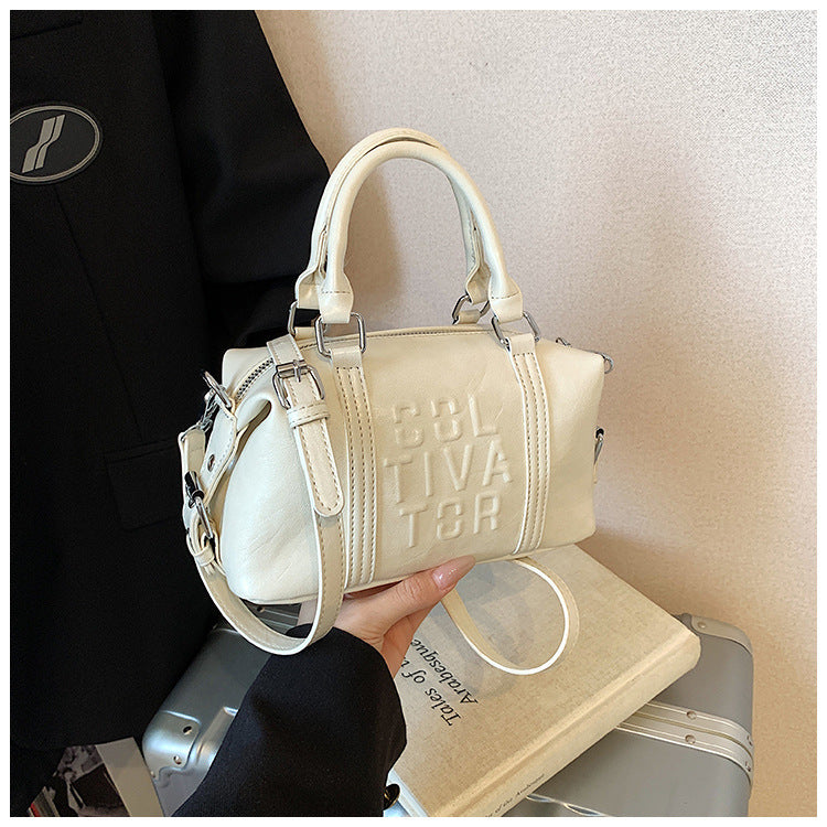 Vintage Trend Niche Tote Boston Pillow Bag Female