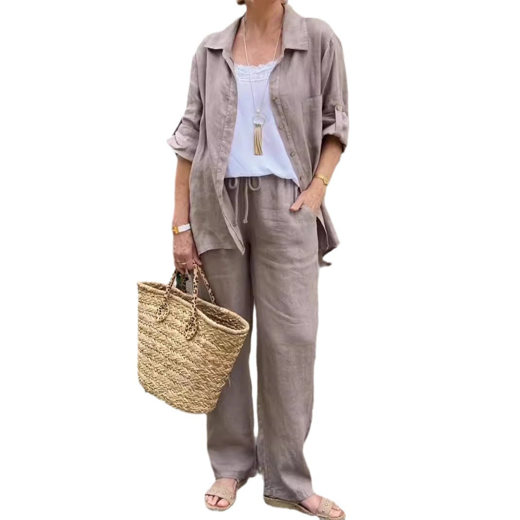 Women's Shirt Suit 2025 Casual Urban Suit