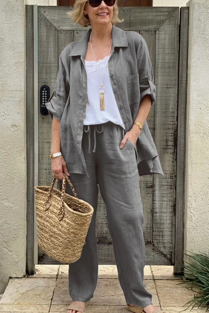 Women's Shirt Suit 2025 Casual Urban Suit