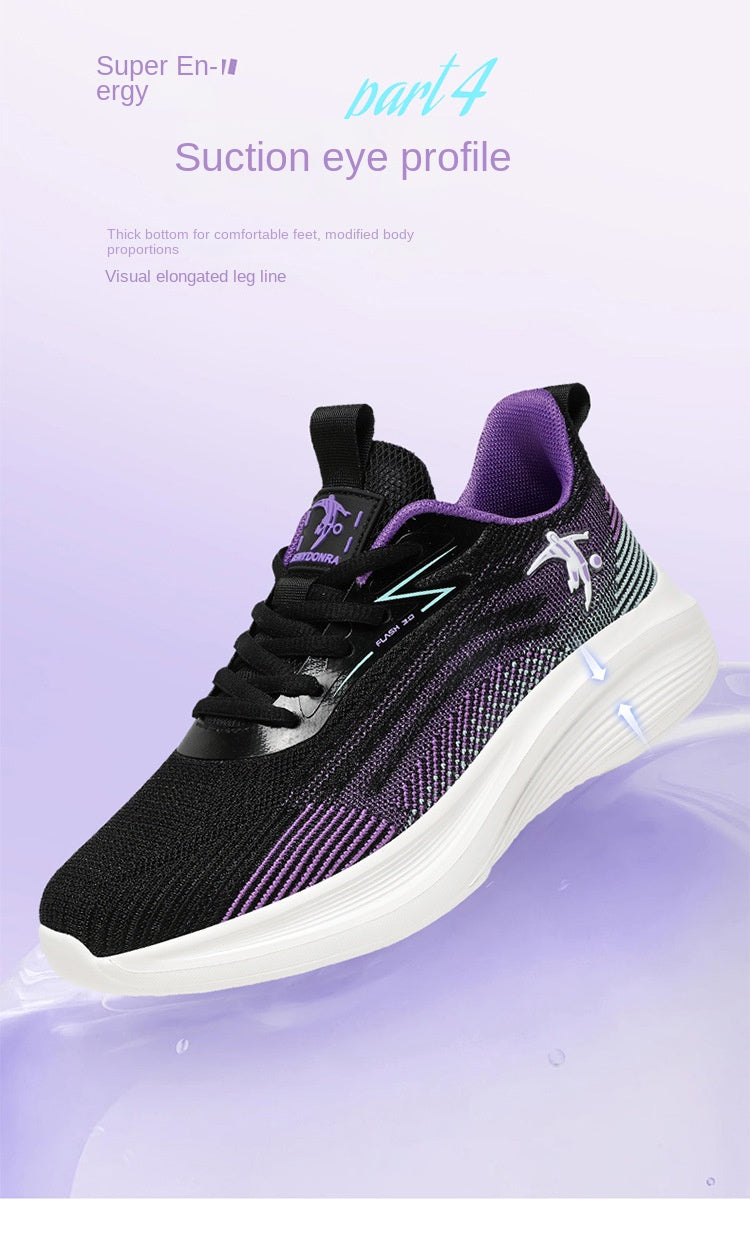 Spring and Autumn Breathable Mesh Running Shoes Lightweight Soft Bottom Casual Travel Shoes